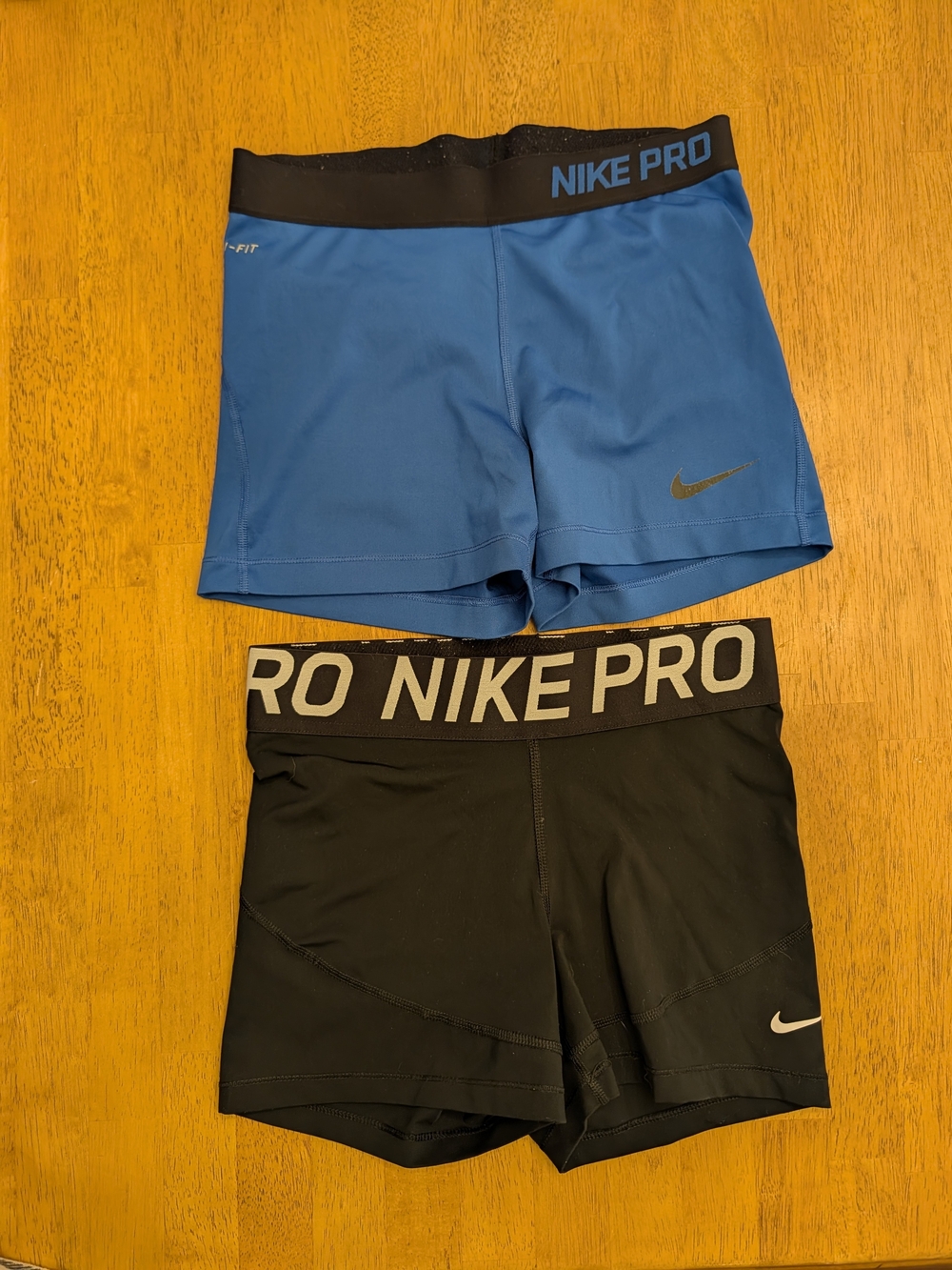Nike Pro Women's Performance Shorts - Blue & Black Medium